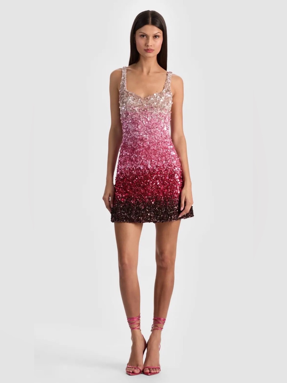 Alice and Olivia Eve Embellished Mini Dress size 8